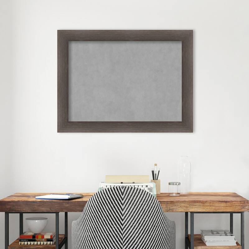 Amanti Art Hardwood Chocolate Framed Magnetic Board