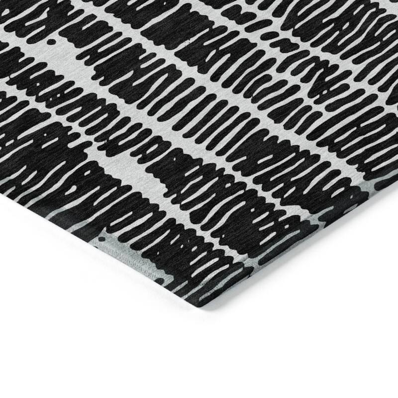 HomeRoots Abstract Transitional Rectangle Outdoor Rug