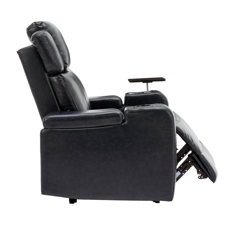 Power Recliner Individual Seat Home Theater Recliner with Cooling Cup Holder, Bluetooth Speaker, LED Lights, USB Ports