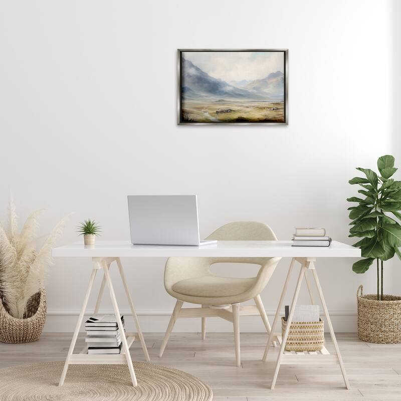 Stupell Faded Mountain Secrets Framed Floater Canvas Wall Art Design By Franklyn Gregory