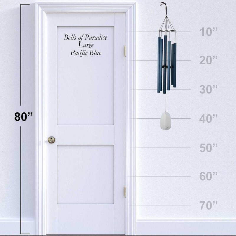 Windchimes Bells of Paradise Pacific Blue 44"