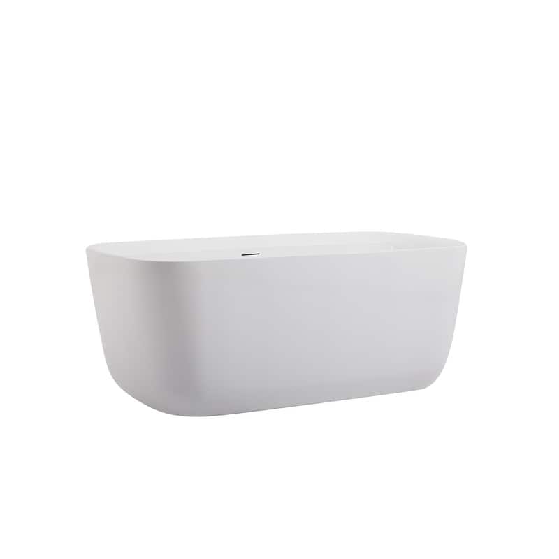 Chad Soaking Bathtub in Glossy White