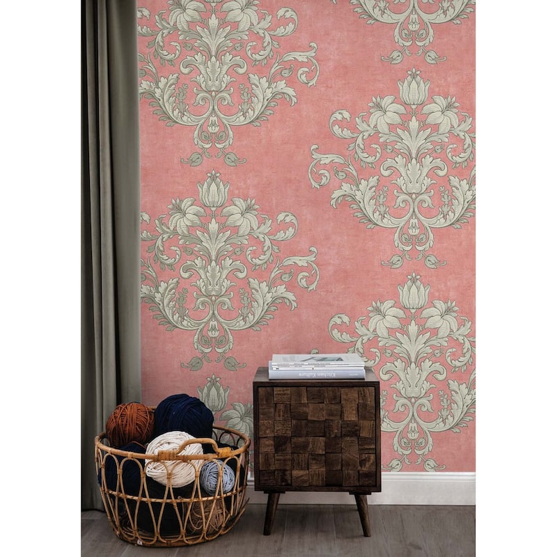 Seabrook Designs Zofia Victorian Unpasted Wallpaper