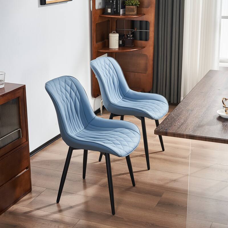 Modern Dining Chairs Set of 2 Upholstered Dining Room Chairs