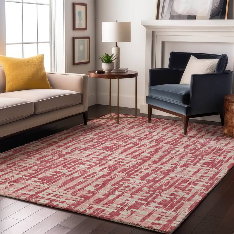 Premium Washable Super Soft Abstract Weave Mayfield Rug - Blush - 3' x 5'