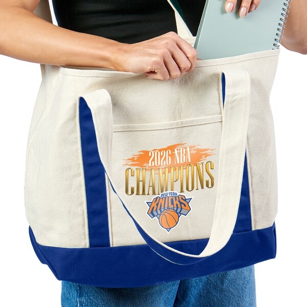 【完売品】NBA公式 Knicks 優勝記念 キャンバストート 新品 New York Knicks 2026 NBA Champions Tote Bag - Bed Bath & Beyond