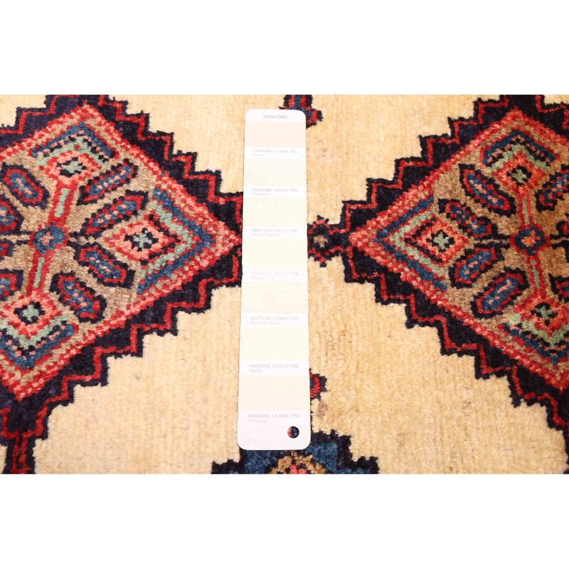 ECARPETGALLERY Hand-knotted Konya Anatolian Cream Wool Rug - 2'6 x 9'7