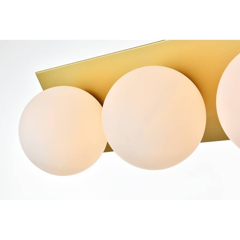 Jinzo 1 Light Black and Frosted White Bath Sconce