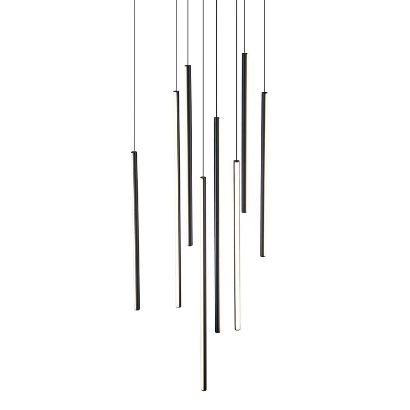 8/12/18-Light Dimmable Integrated LED Chandelier Linear Kitchen Island Light
