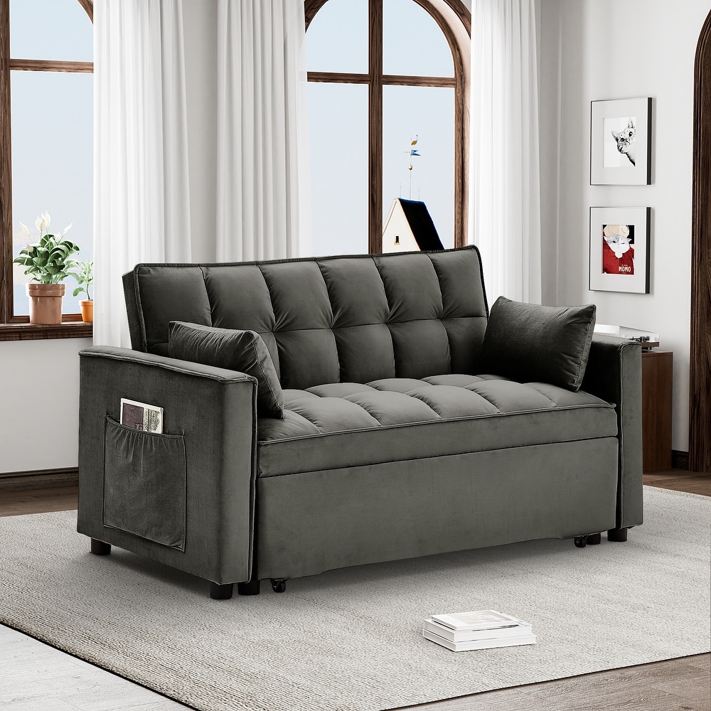 Gray sofa sleeper sales
