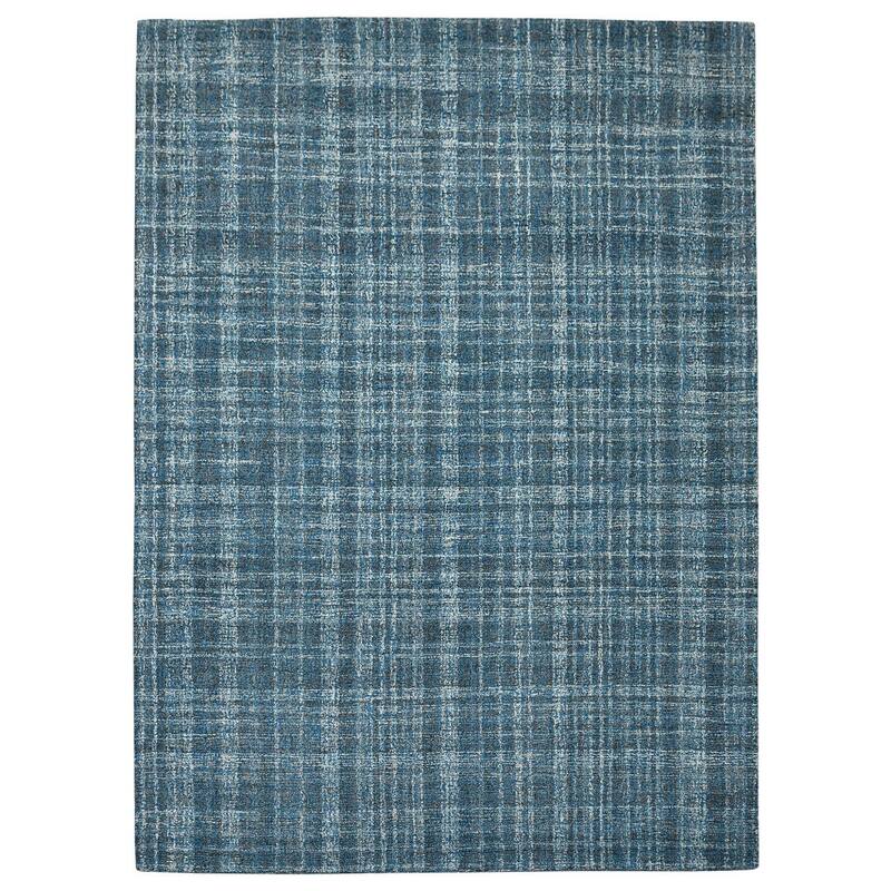 HomeRoots Plaid Transitional Rectangle Area Rug