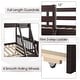 preview thumbnail 19 of 18, Gymax Twin Over Full Bunk Bed with Twin Trundle Convertible Platform