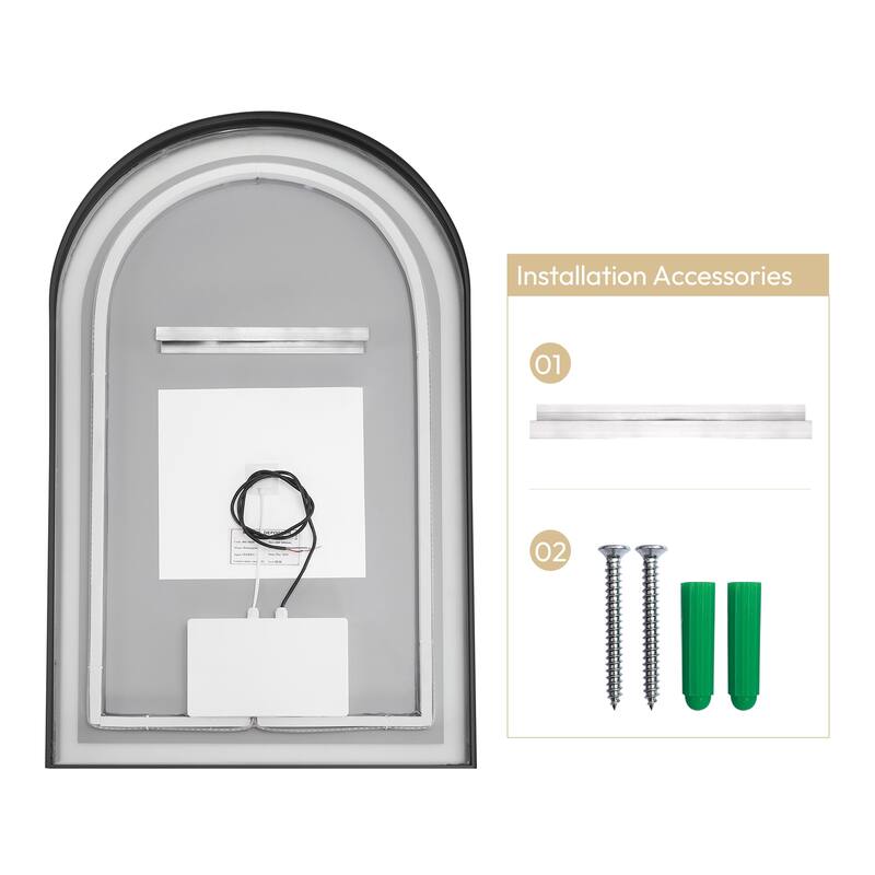 Estartit Oval Framed LED Wall Mount Bathroom Vanity Mirror
