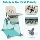 preview thumbnail 3 of 19, Gymax Foldable High Chair for Babies & Toddlers w/ Footrest Detachable