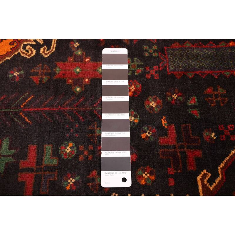 ECARPETGALLERY Hand-knotted Teimani Black Wool Rug - 3'8 x 6'0