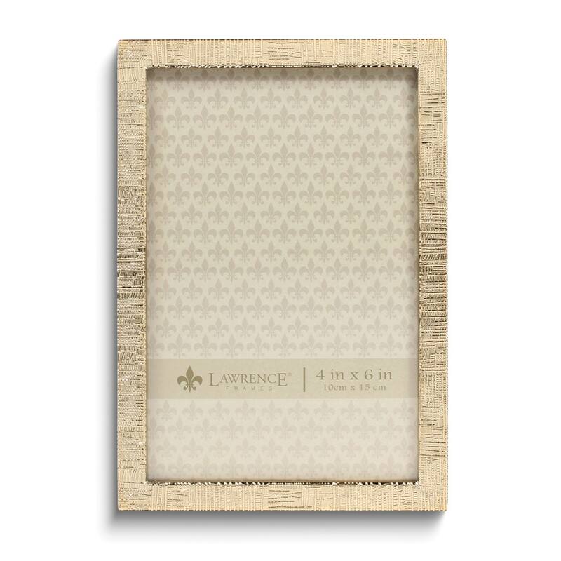Curata Gold-Tone 4x6 Linen Texture Photo Frame