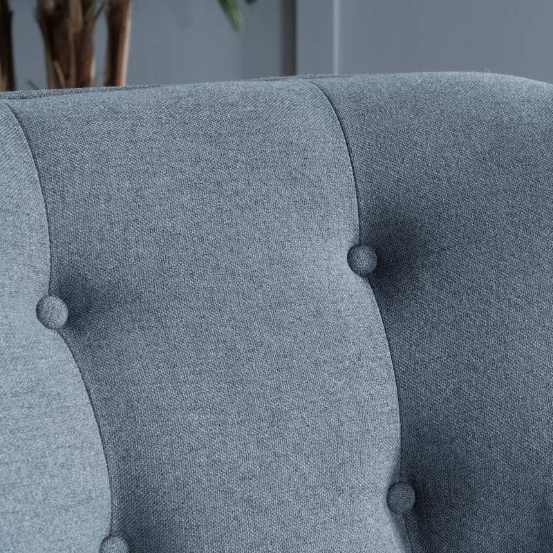 Charcoal 25" Button Tufted Arm Chair
