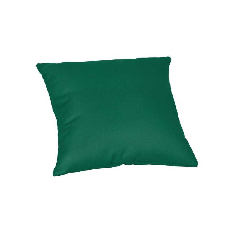 Sunbrella Solid Fabric 1-Piece Indoor/Outdoor Square Throw Pillow, 20"W x 20"L