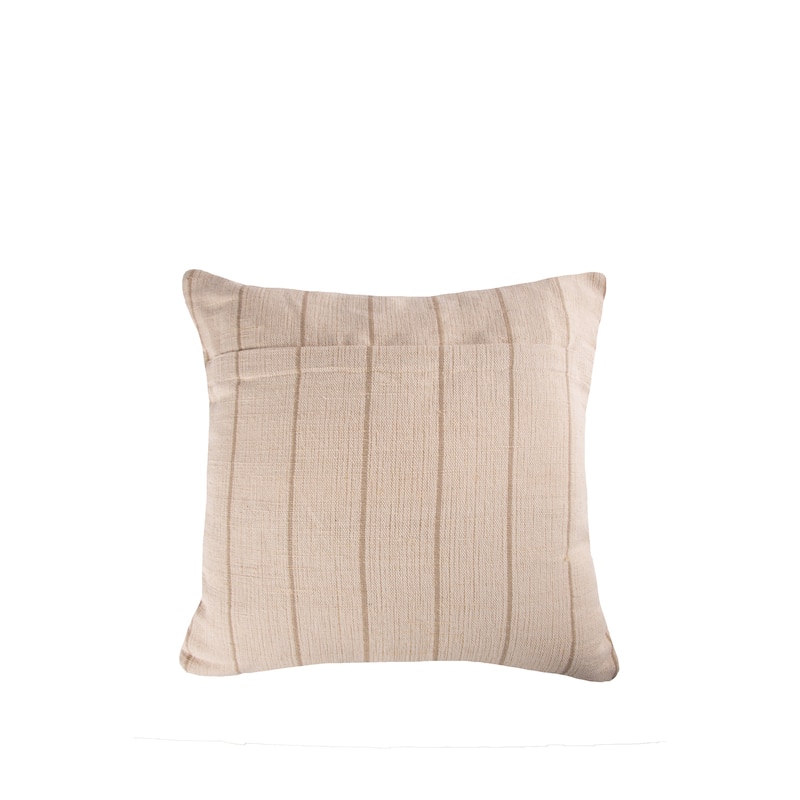 Jute Stripe Cotton Throw Pillow, GET