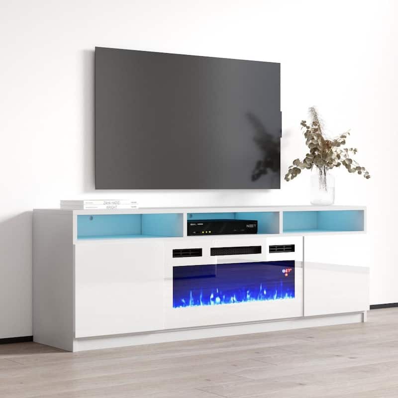 Reno WH05 Electric Fireplace Modern 63" TV Stand