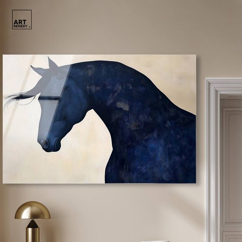 Blue Horse I Acrylic by Art Remedy, Ready to Hang