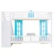 preview thumbnail 14 of 50, Full-Over-Full Bunk Bed with Changeable Table