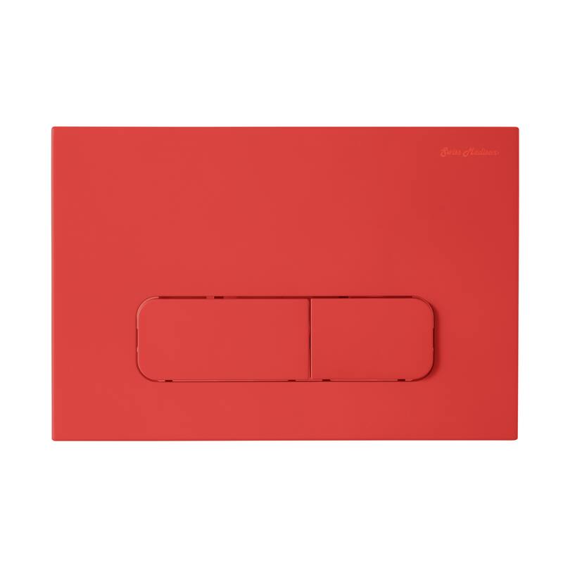 Wall Mount Dual Flush Actuator Plate with Rectangle Push Buttons
