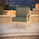 preview thumbnail 6 of 183, Sunbrella Outdoor Deep Seat Cushion Seat 25 x 25.5 x 5 | Back 25 x 18 x 5 - Cast Sage