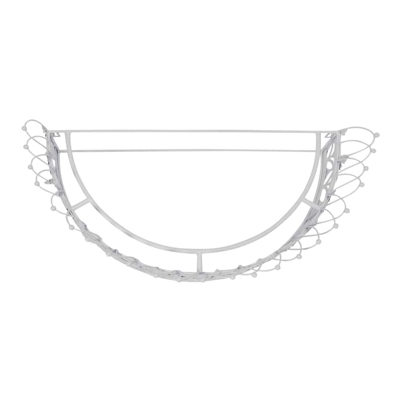 Decorative Metal Curtain or Canopy Crown - 29.0"L x 13.8"W x 7.9"H