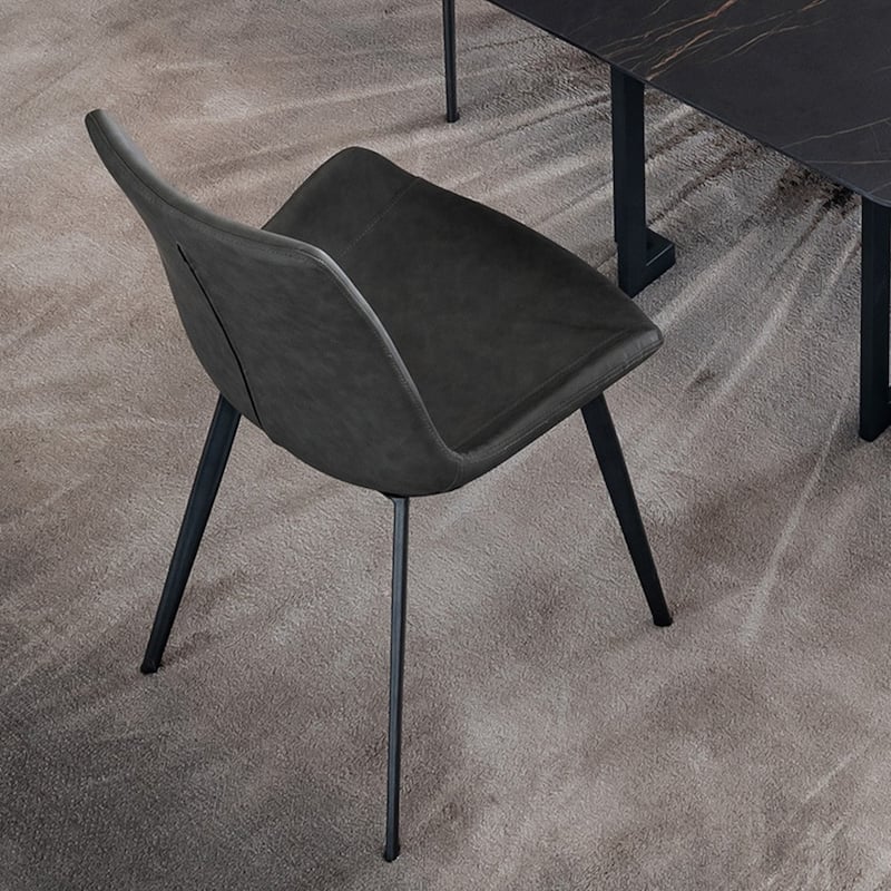 Modern Uphostered PU Leather Dining Chair (Set of 2)
