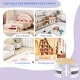 preview thumbnail 17 of 16, 5 Piece Toddler Round Nesting Table with Removable Storage Bin Included 4 Stool - 31" x 31" x 20"