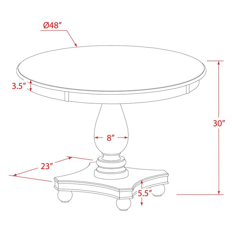 East West Furniture Dining set- A Round Table and stackable Modern chairs, Antique Walnut (Pieces & Seat Type Options)
