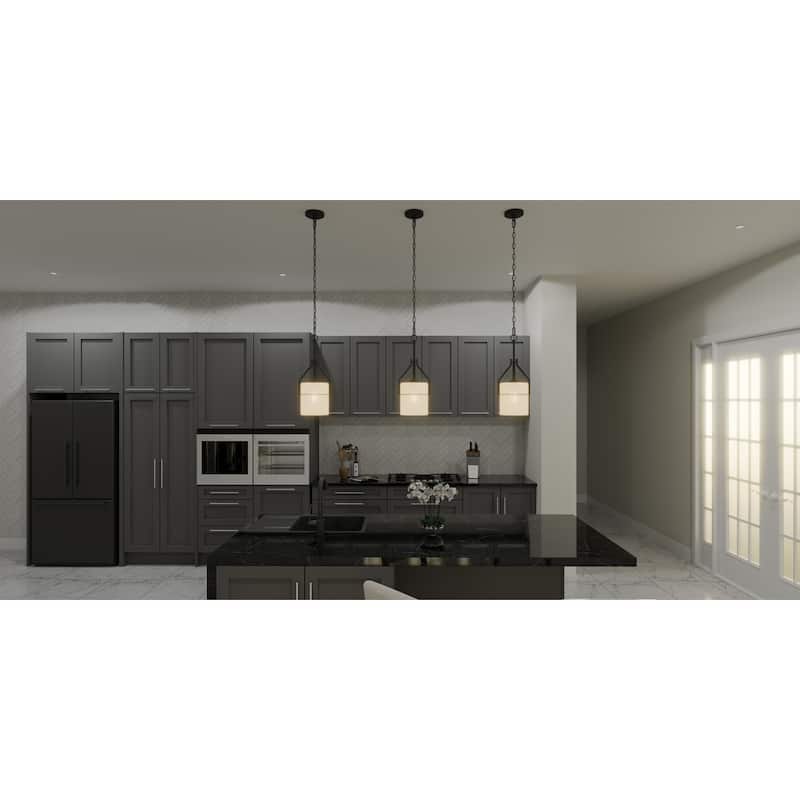 Seymour 1-Light Matte Black Mini Pendant Light