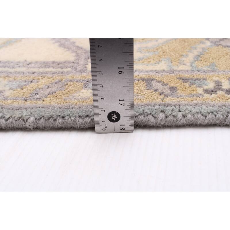 ECARPETGALLERY Hand-knotted Royal Oushak Grey Wool Rug - 8'4 x 9'11