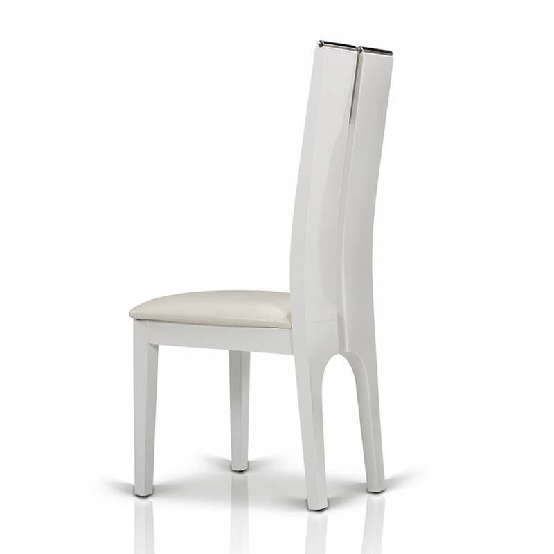 Modrest Maxi White Gloss Chair (Set of 2)