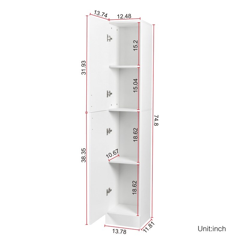 Narrow online freestanding pantry