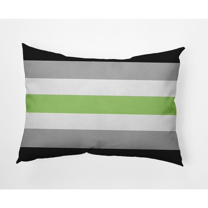 Pride Flag Outdoor Throw Pillow - 14" x 20" - Agender