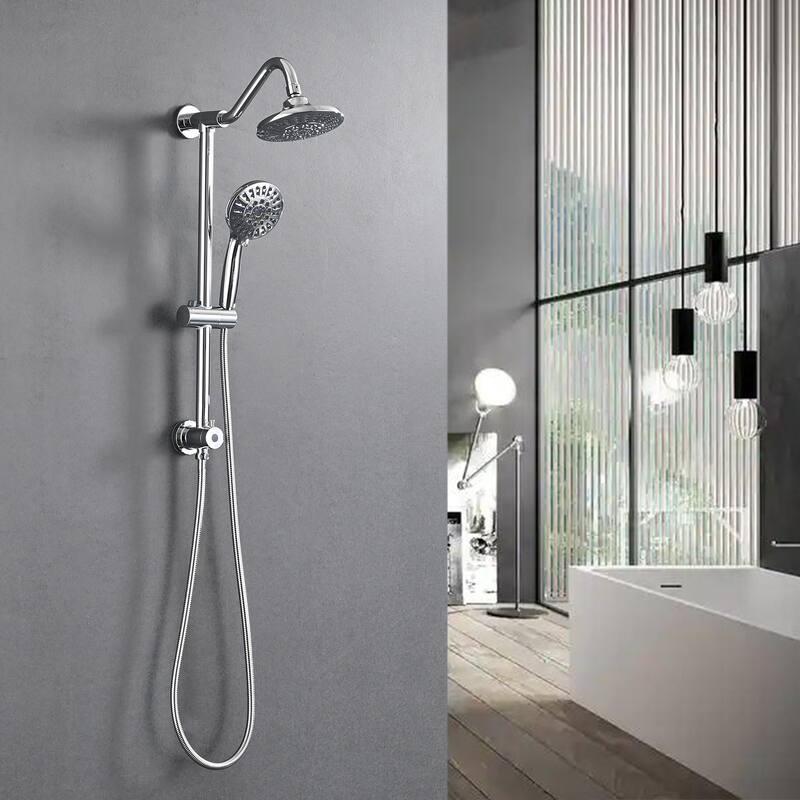 PROOX 5 Spray Shower Head with Handheld Shower Slide Bar Not included Shower Valve
