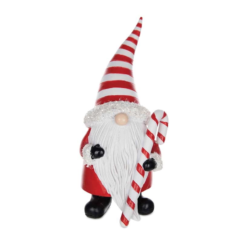 Set of 3 Santa Gnome Christmas Tabletop Figurines 7.5"