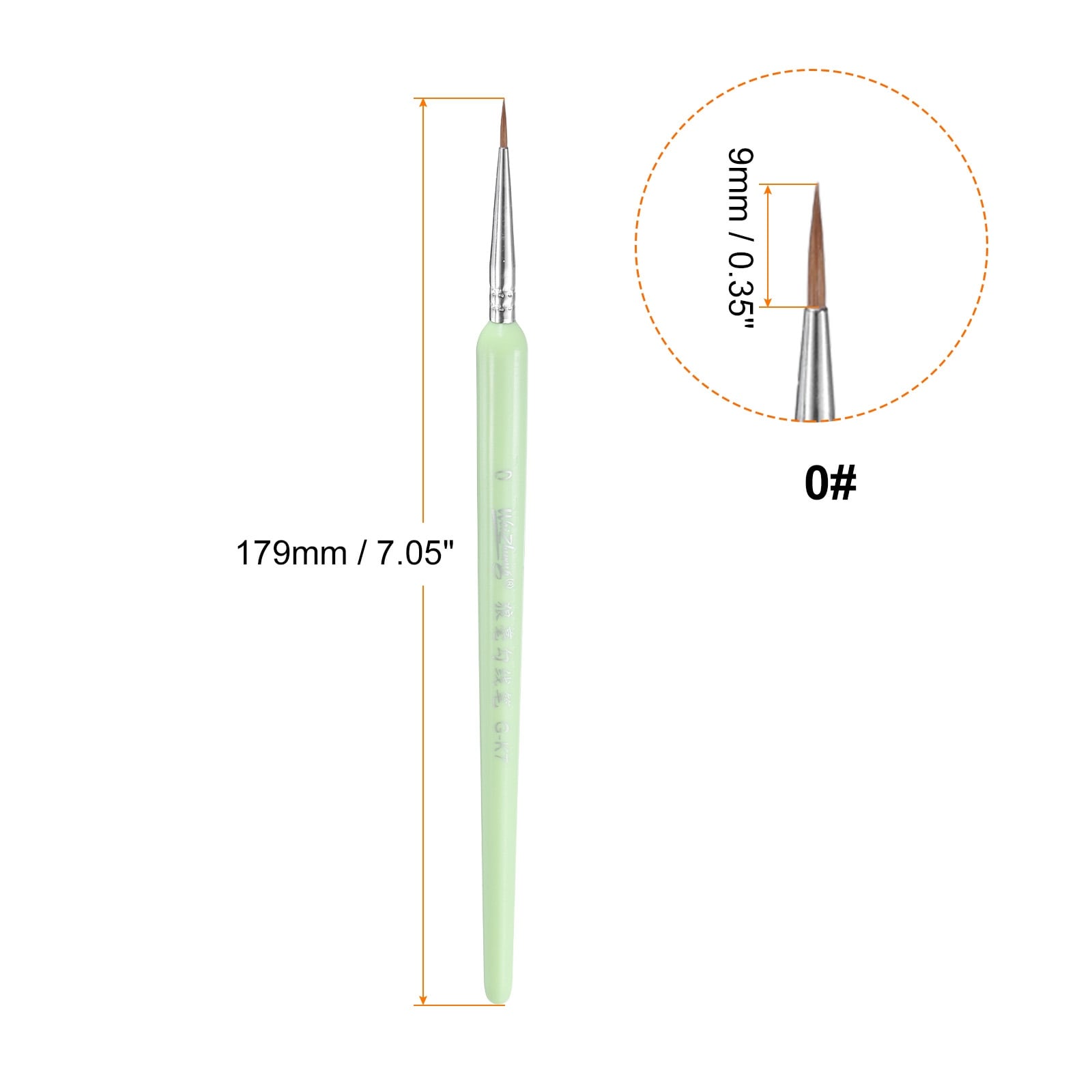 Detail Paint Brushes Nylon Miniature Painting Brush for Acrylic Painting