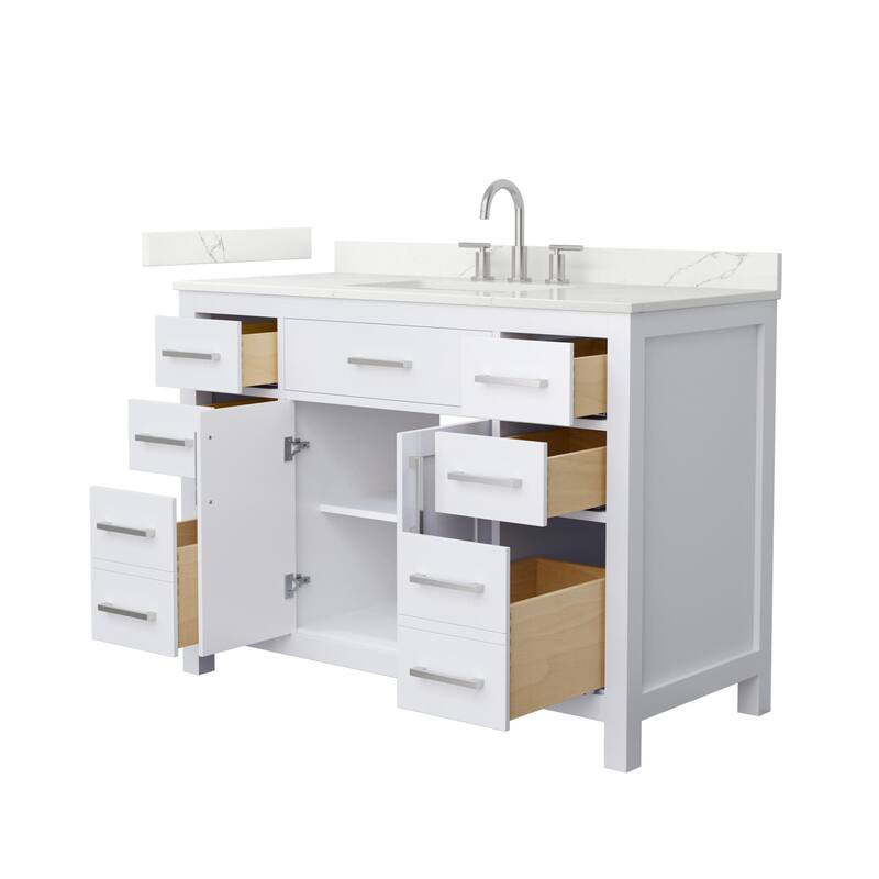 Wyndham Collection WCG2424-48S-QTZ-US3MXX Beckett 48" Free Standing