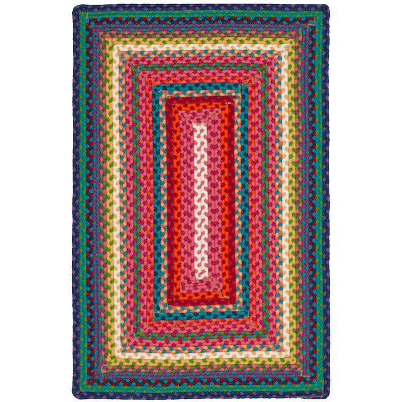 SAFAVIEH Handmade Braided Vidolina Country Rug - 2' x 3' - Multi