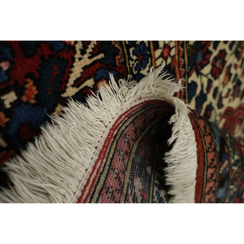 Hand Knotted Oriental 100% Wool Carpet Traditional Floral Red Bakhtiari Area Rug - 12' 2'' X 8' 6''