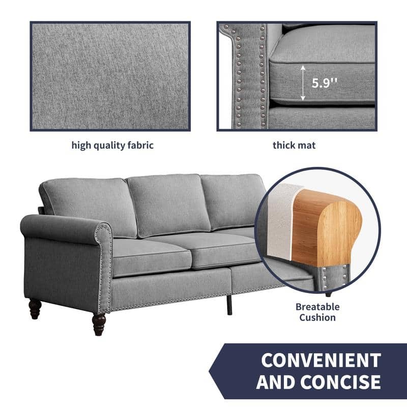 Mixoy Sectional Sleeper Sofa,Single Couch & Loveseat Couch &3 Seater Sofa, DIY Combination for Living Room