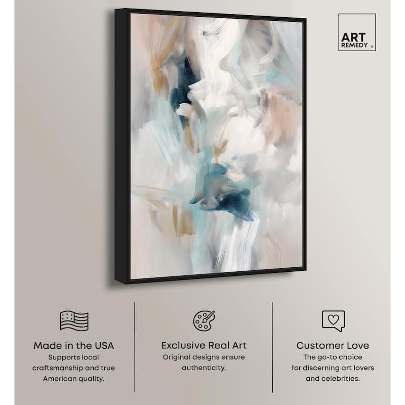 Whispering Colors III Canvas by Art Remedy