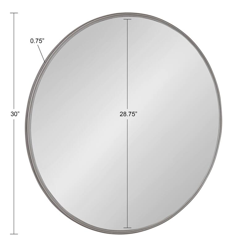 Kate and Laurel Caskill Round Framed Wall Mirror