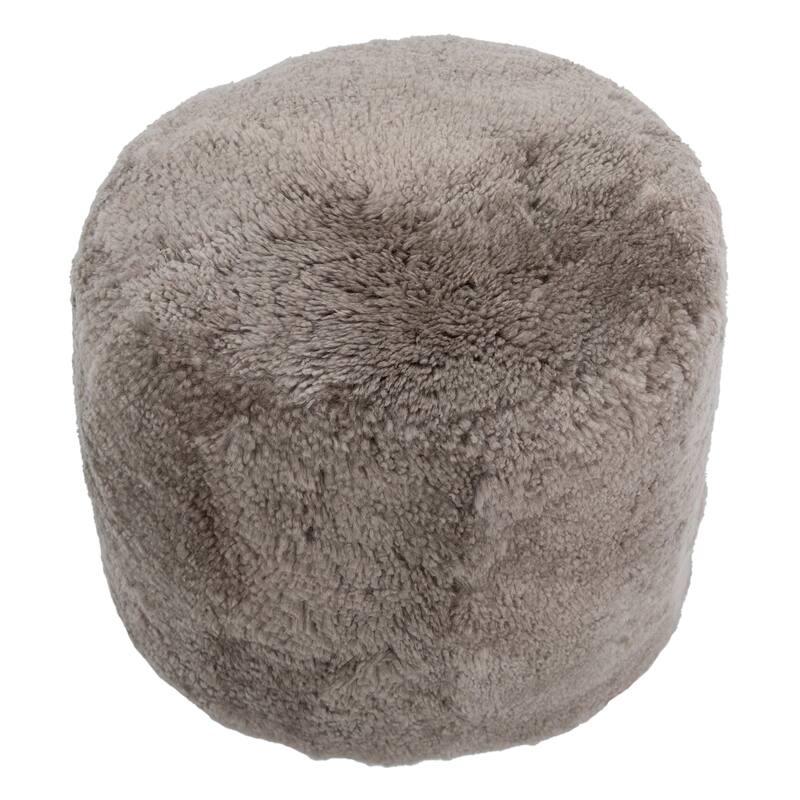 Sheila Sheep Fur Upholstered Pouf