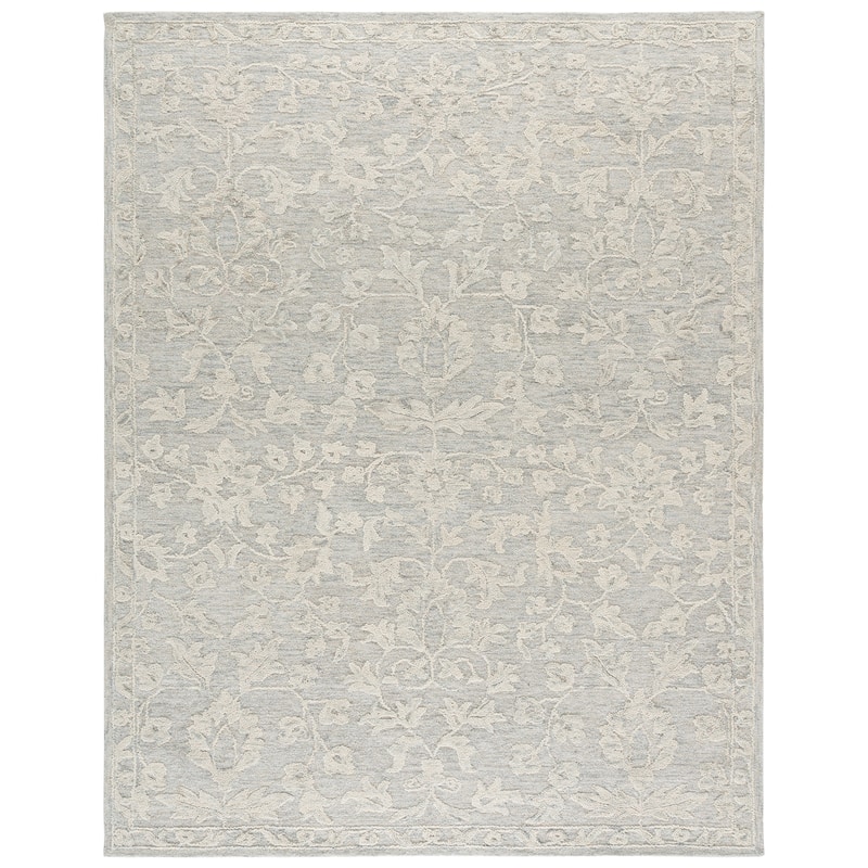 SAFAVIEH Handmade Marquee Doranda Modern Wool Rug - 8' x 10' - Grey/Ivory