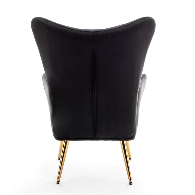 Mid Century Wingback Upholstered Accent Chair