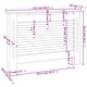 preview thumbnail 8 of 7, vidaXL Radiator Cover with Top Storage Shelf, 44.1x7.5x32.1 Inches - 44.1"x7.5"x31.9"
